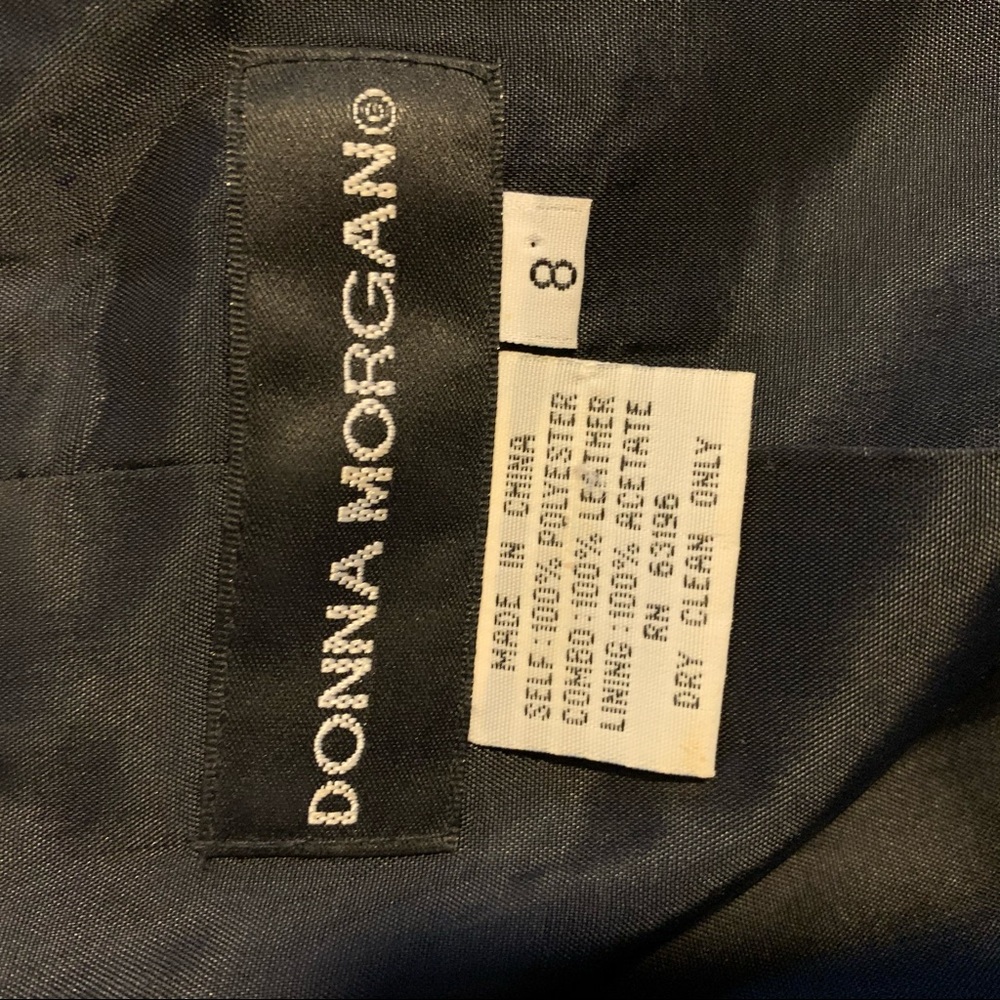 Donna Morgan Full Zip Python Trim Blazer Jacket - image 7